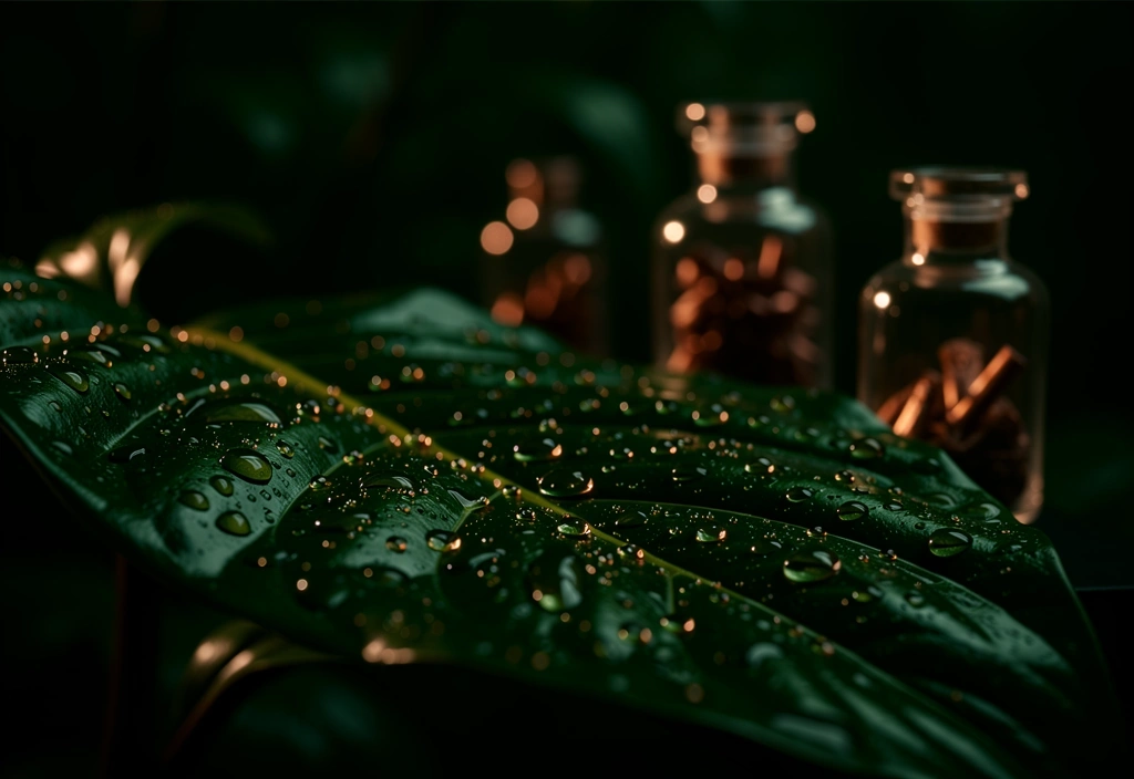 Indonesian botanical leaf